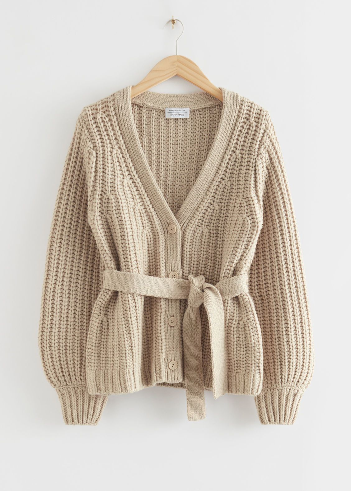 Slim-Fit Cable Knit Cardigan | & Other Stories US