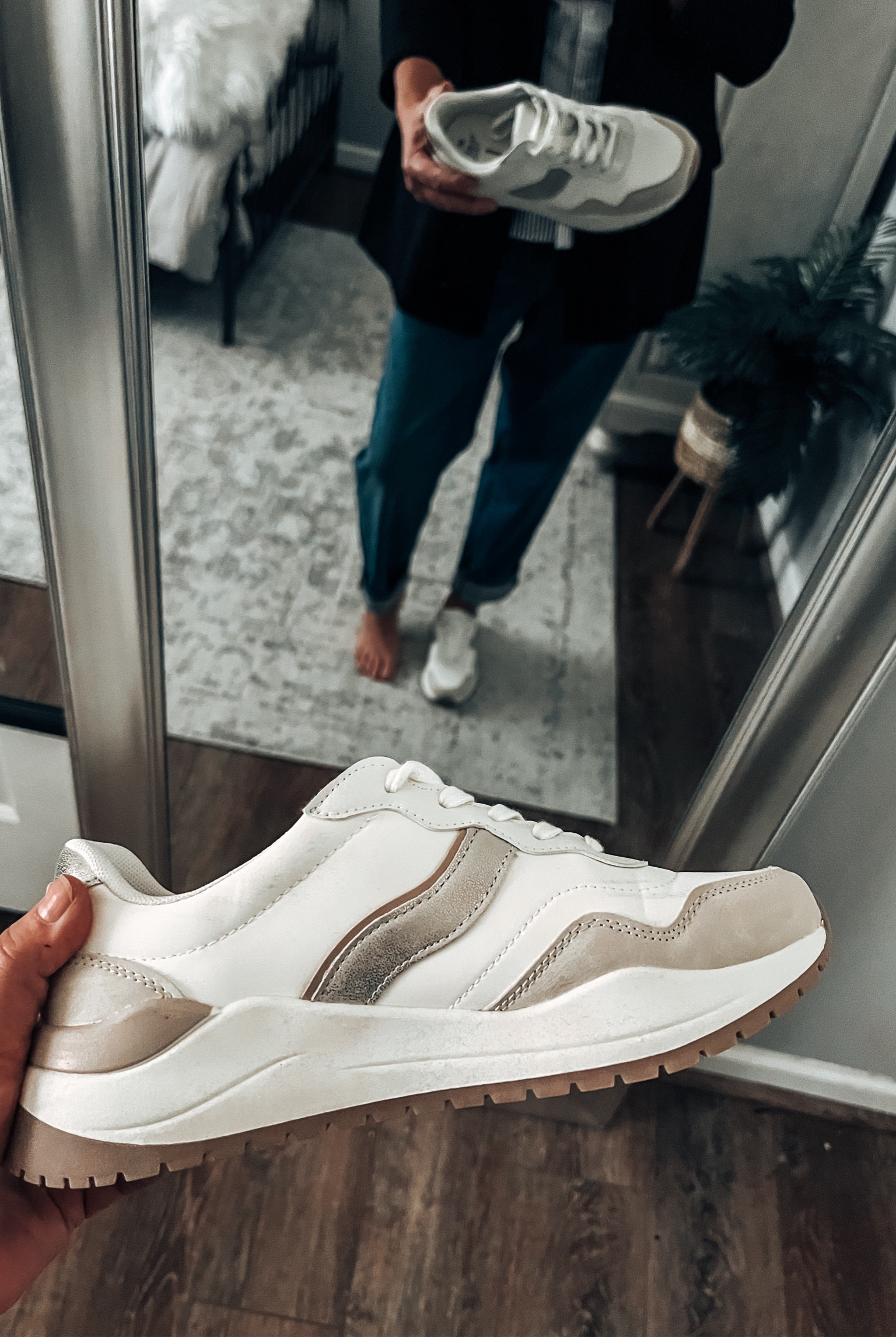 Style these cute casual fashion Time and Tru sneakers with jeans and a boyfriend blazer also by time and tru. More colors, fits tts. # walmartpartner #walmartfashion @walmartfashion #walmart @walmart jeans,  blazer outfits, Walmart outfit, business casual outfit, fall outfit 

#LTKStyleTip #LTKSaleAlert #LTKFindsUnder50

#LTKFindsUnder50 #LTKShoeCrush #LTKSaleAlert