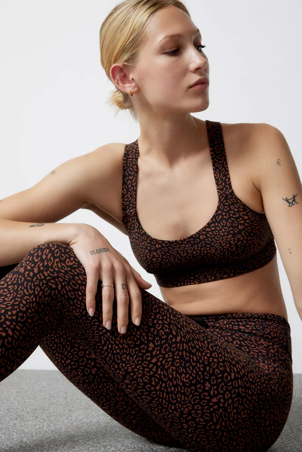 The Upside Dance Leopard Print Sports Bra | Urban Outfitters (US and RoW)