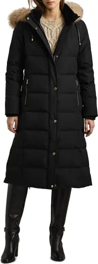 Heritage Down & Feather Fill Puffer with Faux Fur Trim Removable Hood | Nordstrom