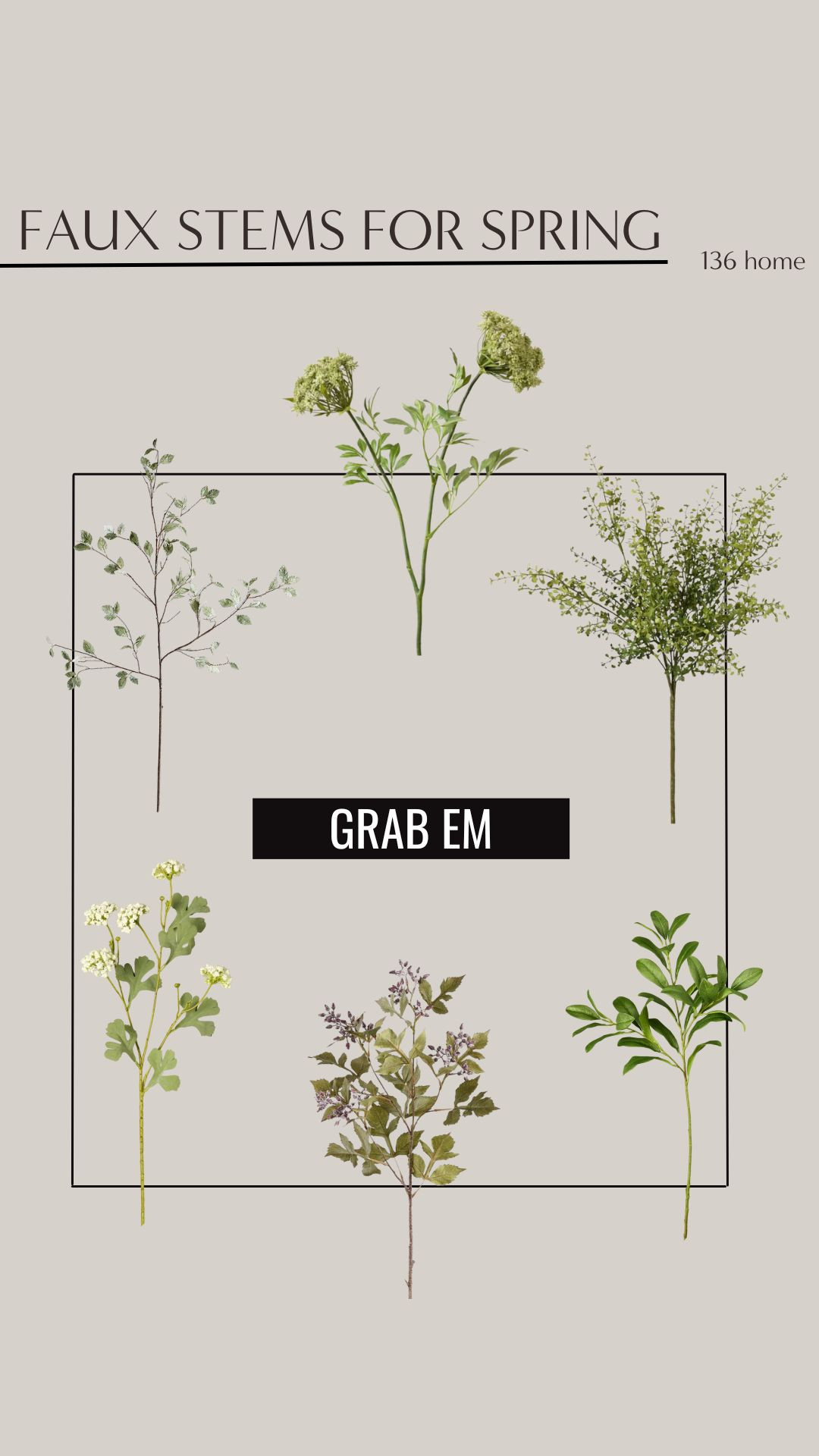 Faux Stems for Spring #fauxstems #stems #springdecor 

 #LTKSeasonal #LTKHome