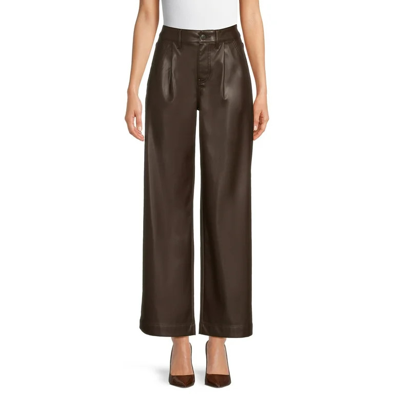Time and Tru Women's Wide Leg Trouser Jeans, 31" Inseam for Regular, Sizes 2-18 | Walmart (US)