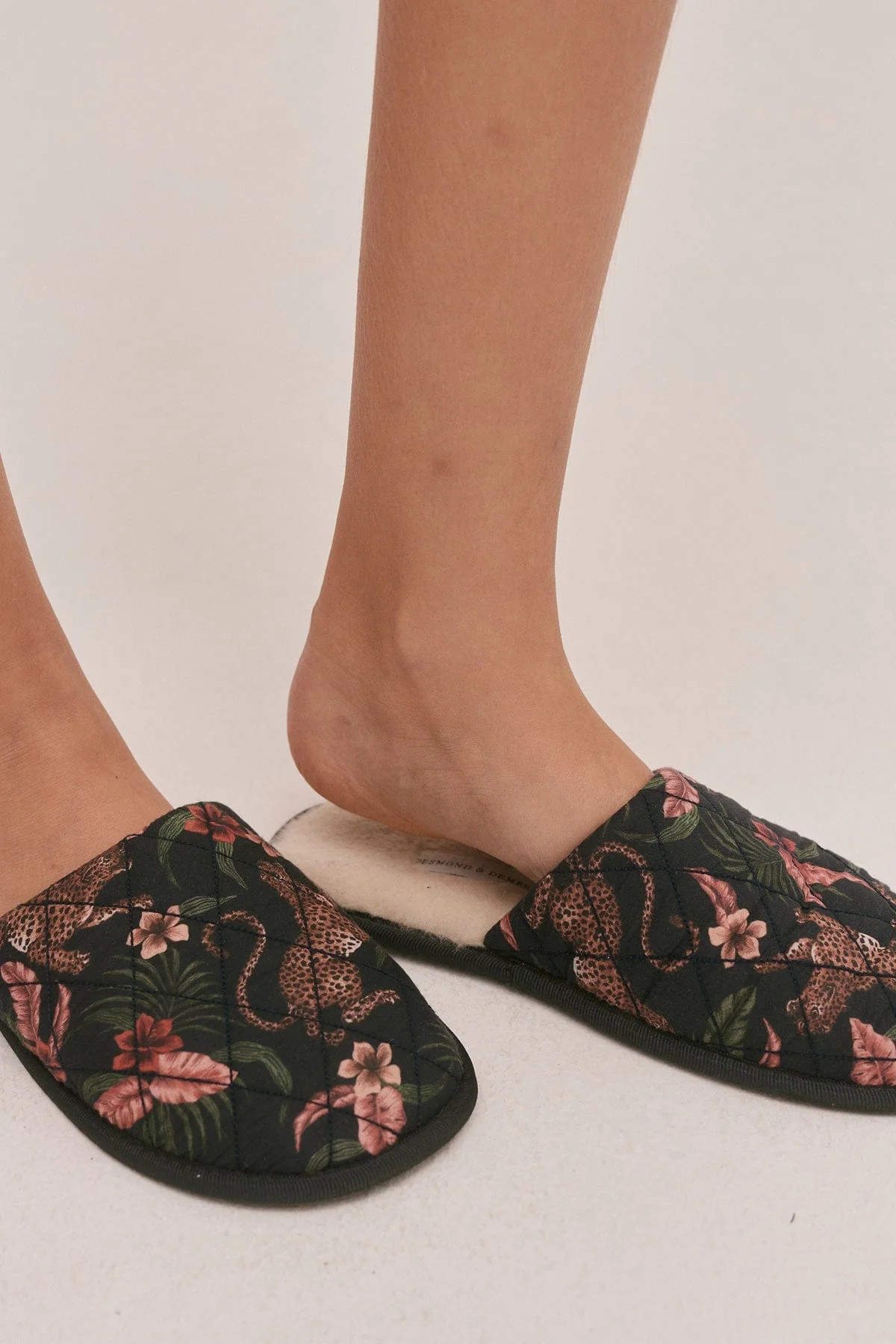 Women's Slipper Soleia Leopard Print | Desmond & Dempsey