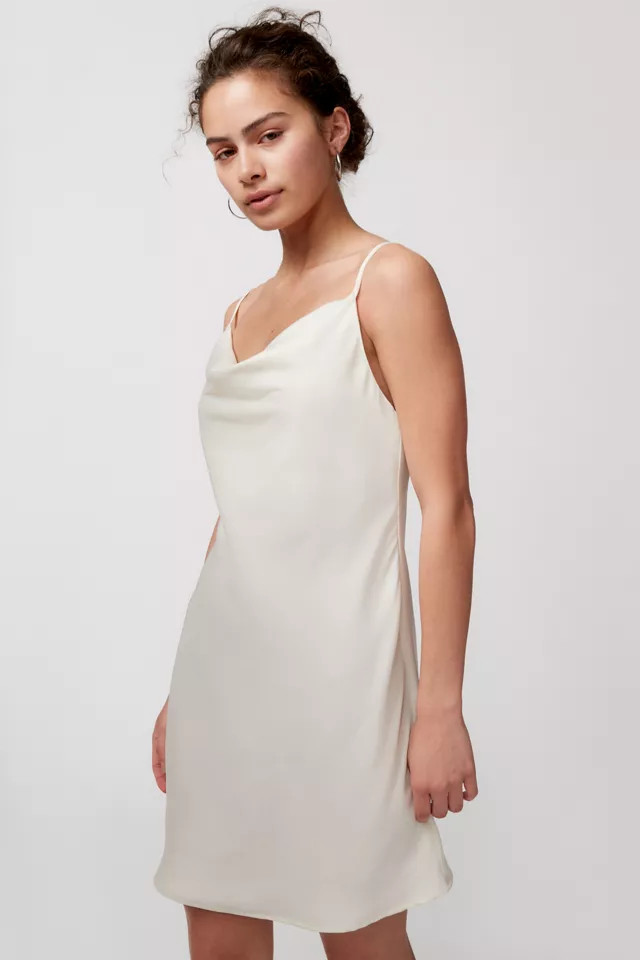 UO Mallory Cowl Neck Slip Dress | Urban Outfitters (US and RoW)