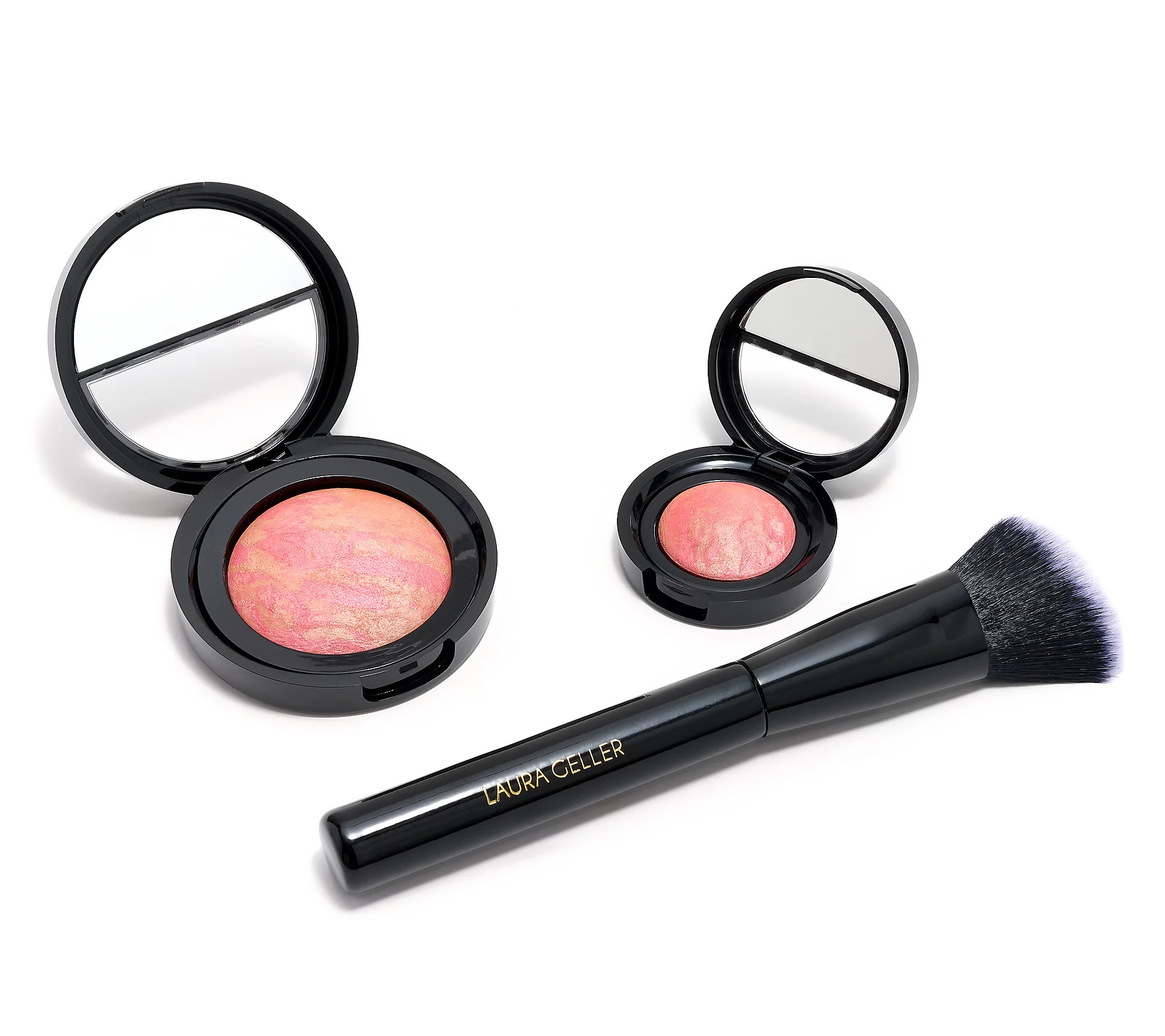 Laura Geller Home & Away Blush-N-Brighten withBrush | QVC