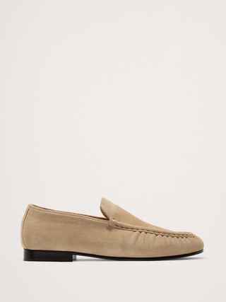 Italian Suede Moc-Toe Loafer | Banana Republic (US)
