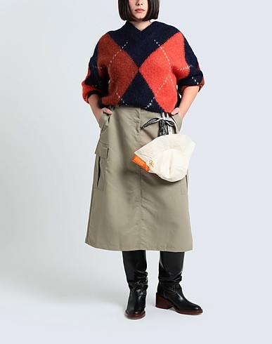 8 By YOOX MIDI CARGO SKIRT
 | Gonna Midi Beige Donna | YOOX | YOOX IT