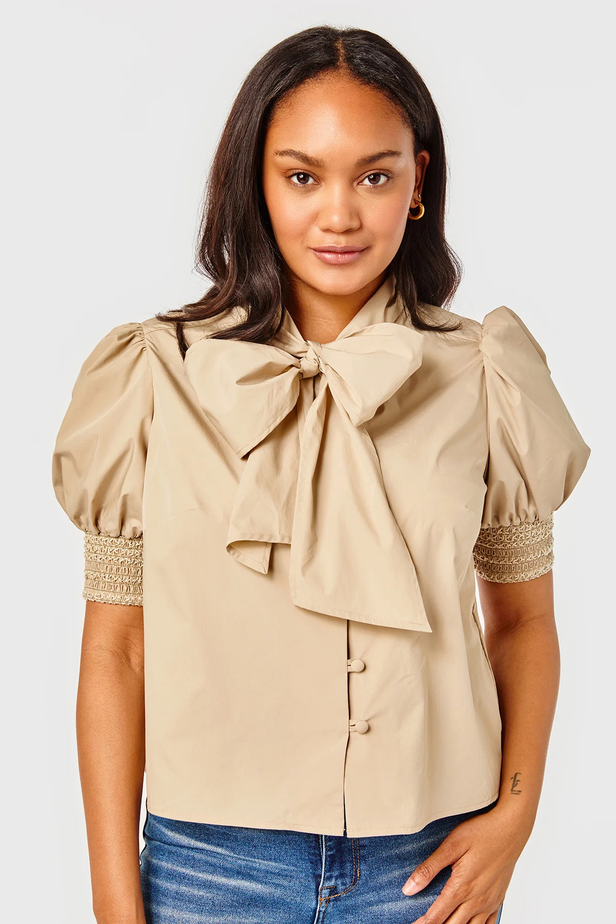 Peggy Top - Cotton / Polyester - Latte | Cartolina
