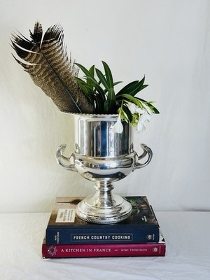 Vintage Silverplated Champagne Ice Bucket or Vase in Trophy Style with Liner | eBay US