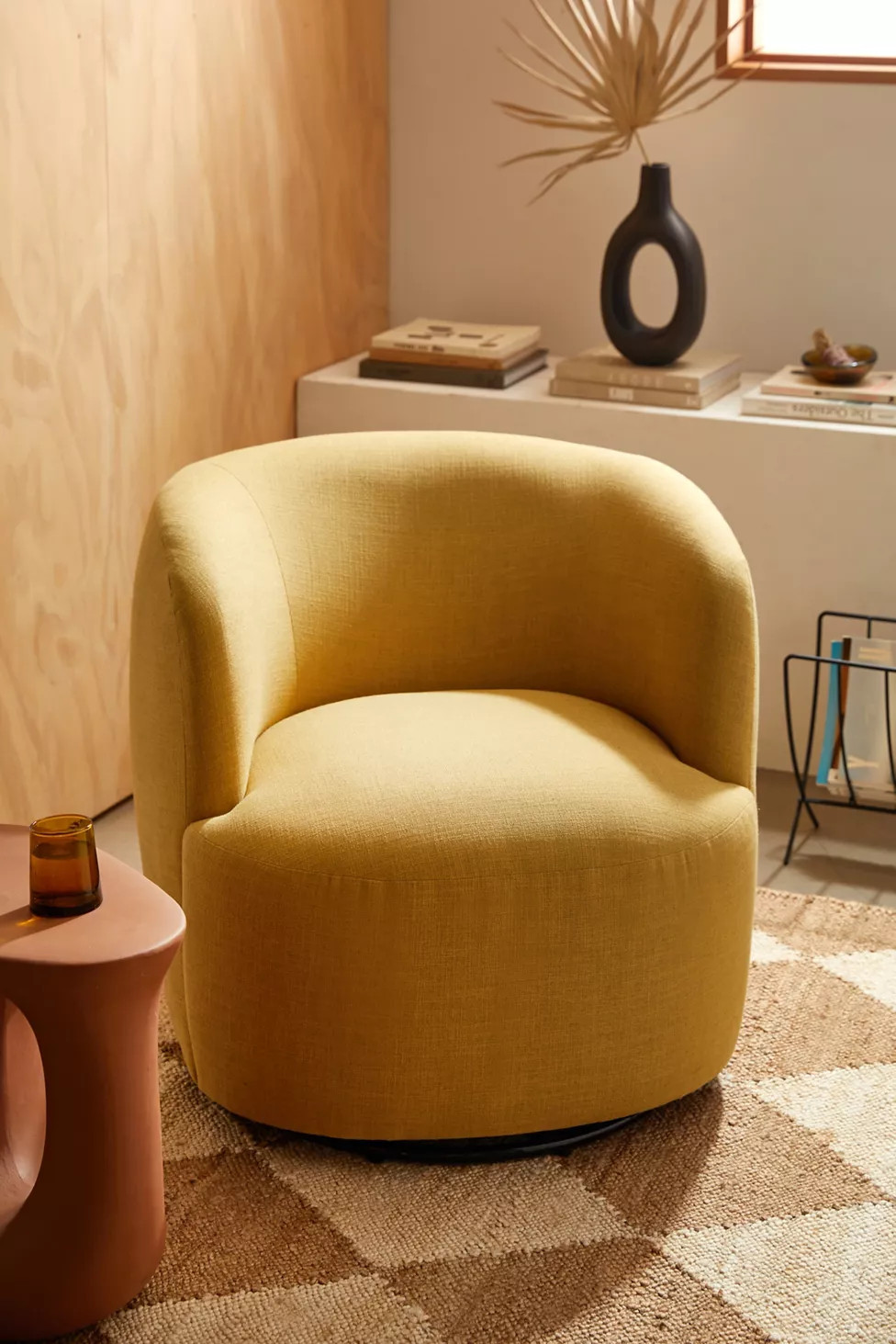 Dover Crosshatch Swivel Chair | Urban Outfitters (US and RoW)