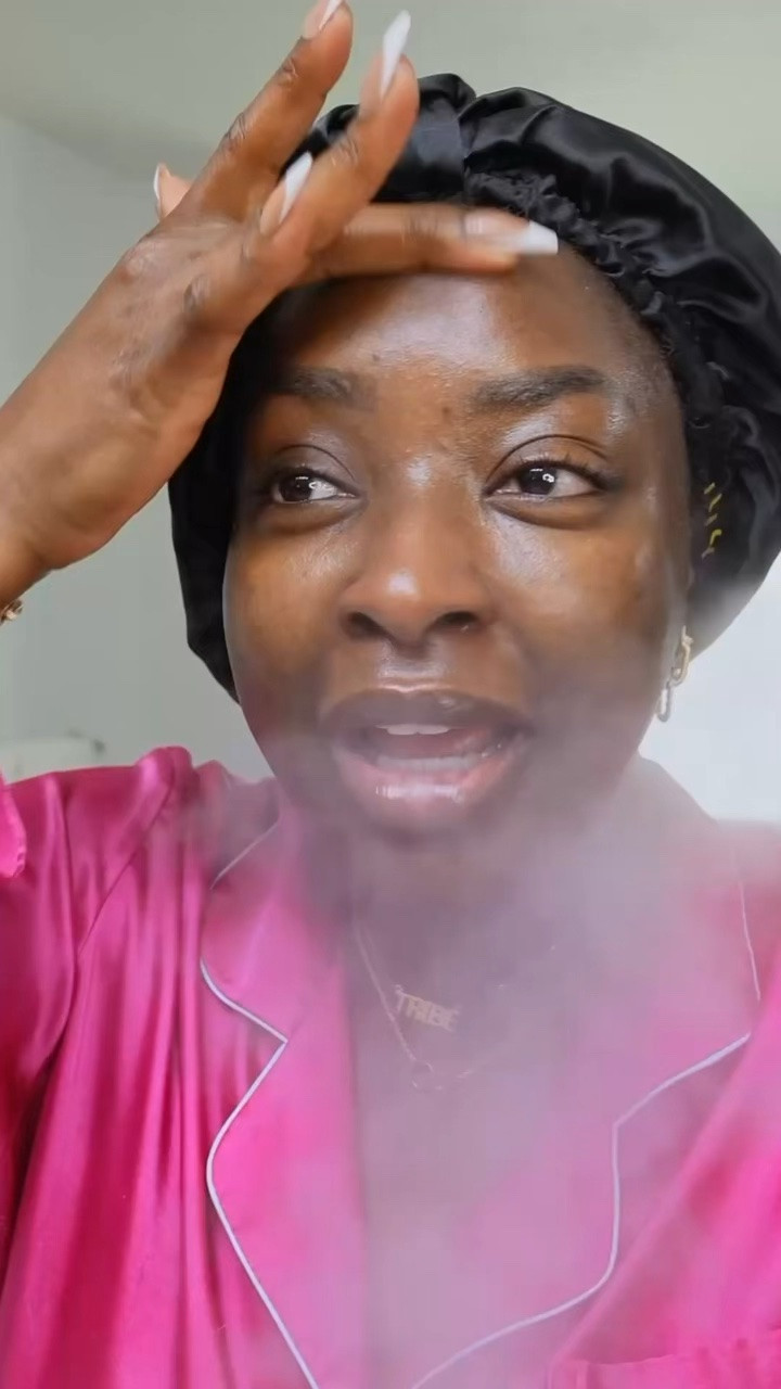 Yes to the steamer, but turn it off when you get to your SPF, ok! #skincare #spf #skin #smoothskintips #steamer