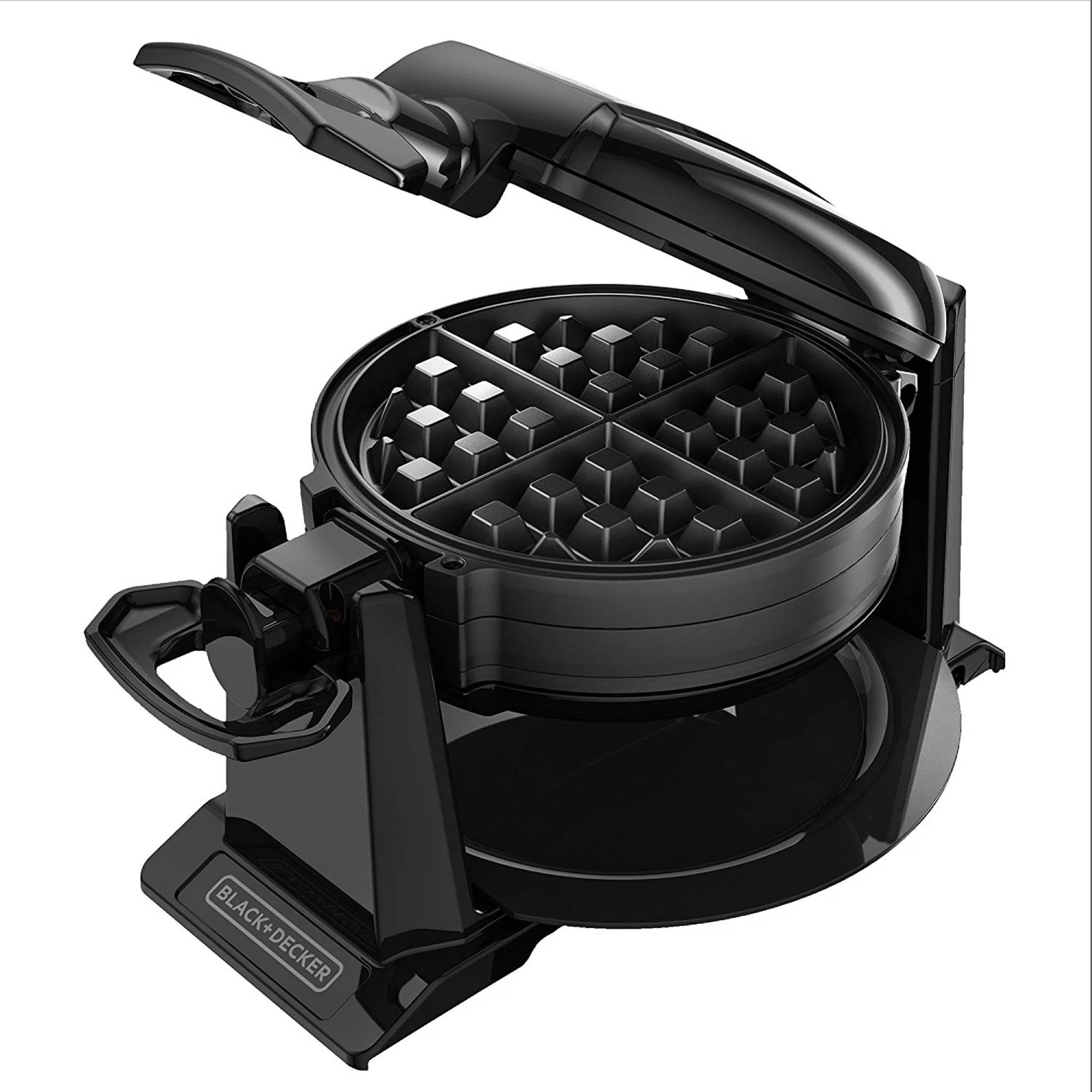 BLACK+DECKER Rotating Waffle Maker with Dual Cooking Plates, Black, WMD200B | Wayfair North America