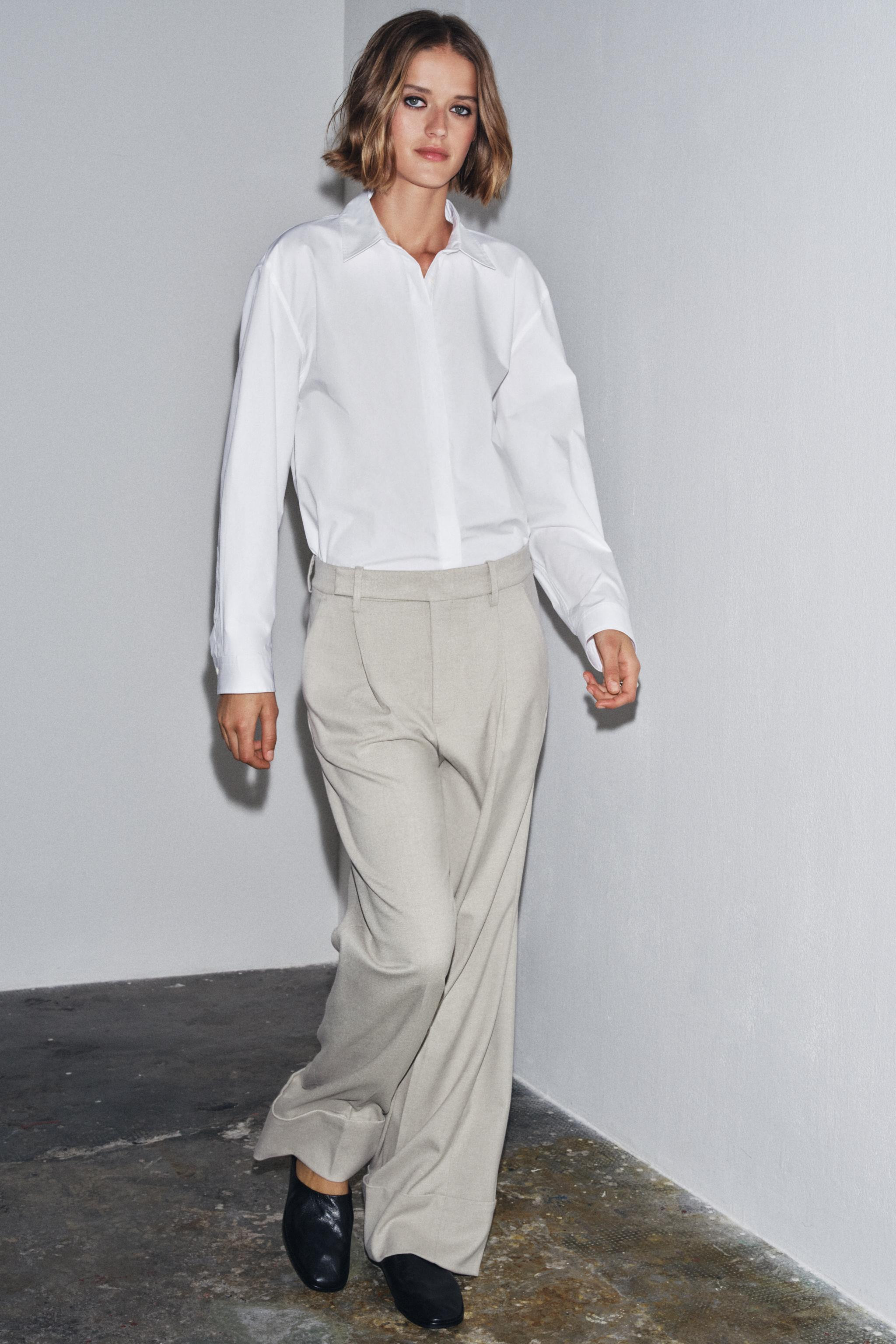 NEWZW COLLECTION PLEATED PANTS$ 99.90Beige | 7290/241/710Add to cartSelect a sizeChoose a sizeXSS... | Zara US