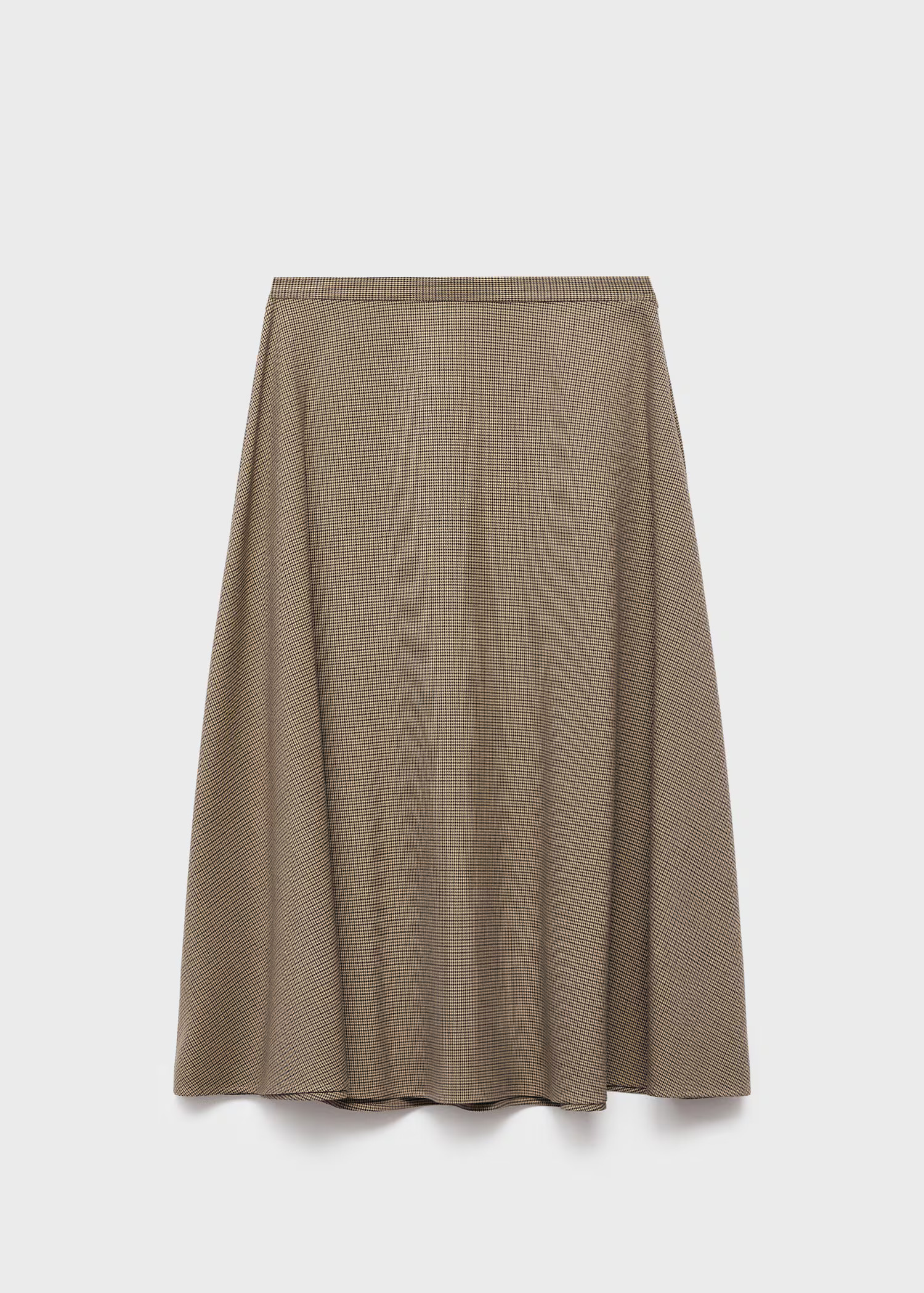 Houndstooth wool-blend skirt | Mango (US/MX/AU)