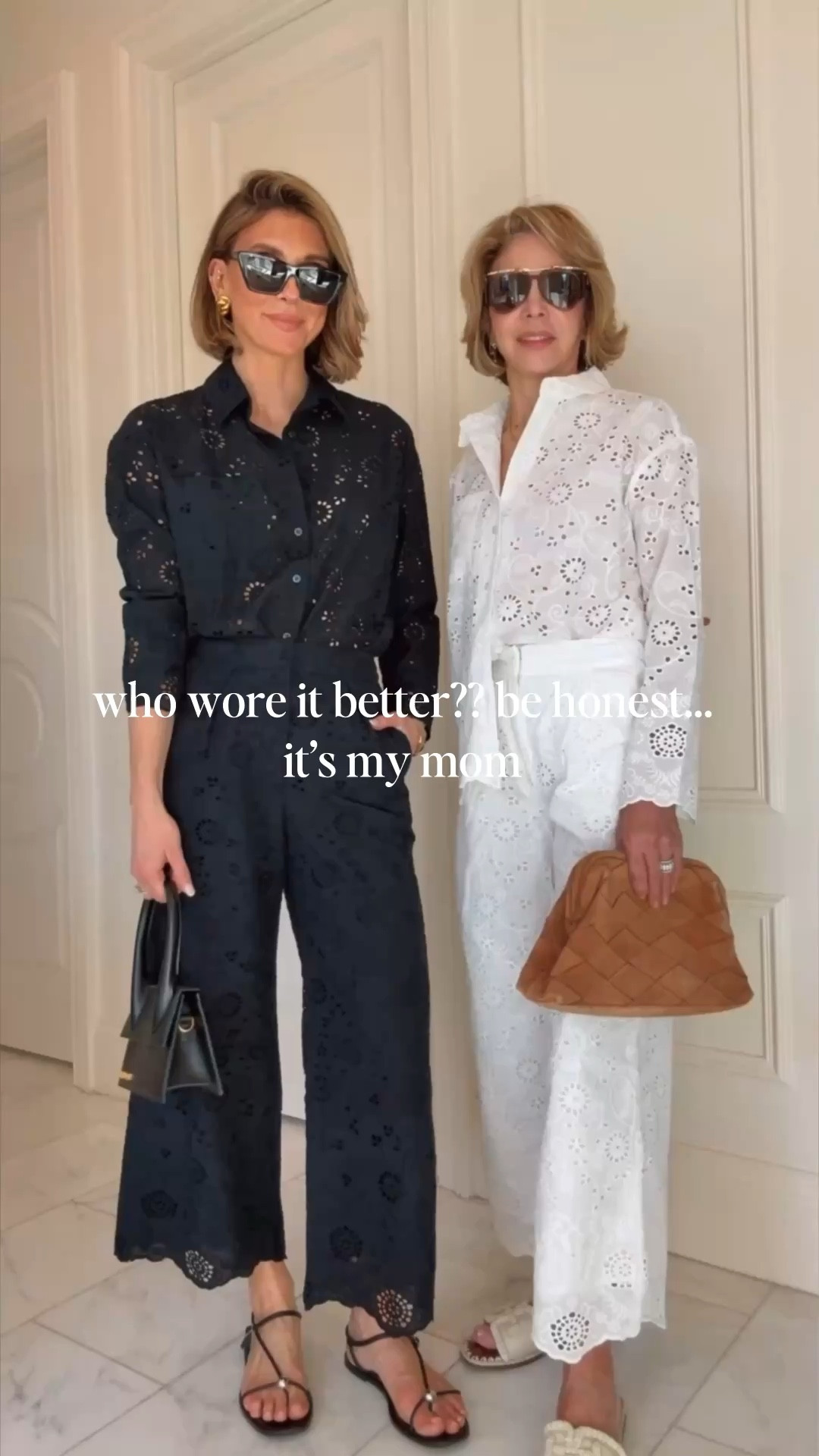 Matching with my mom in my @Splendid collection. 