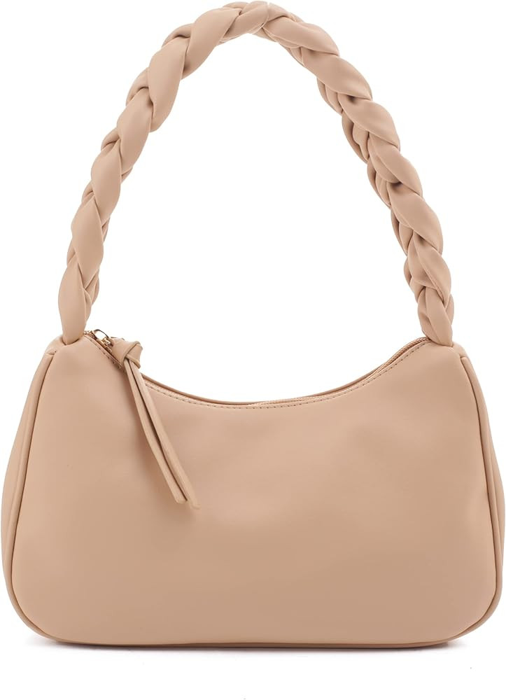 Emperia Braided Top Handle Shoulder Bag For Women, Trendy Designer Small Hobo Tote Handbag | Amazon (US)
