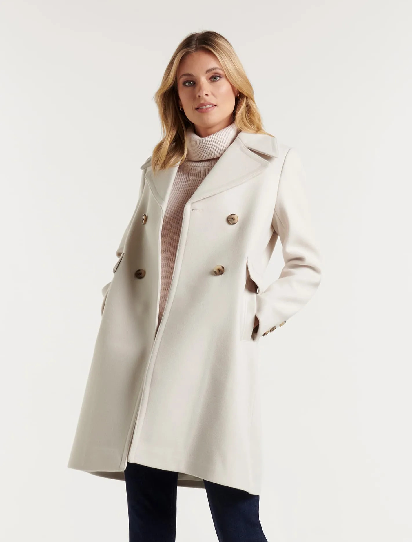 Sienna Double-Breasted Coat | Forever New (AU)
