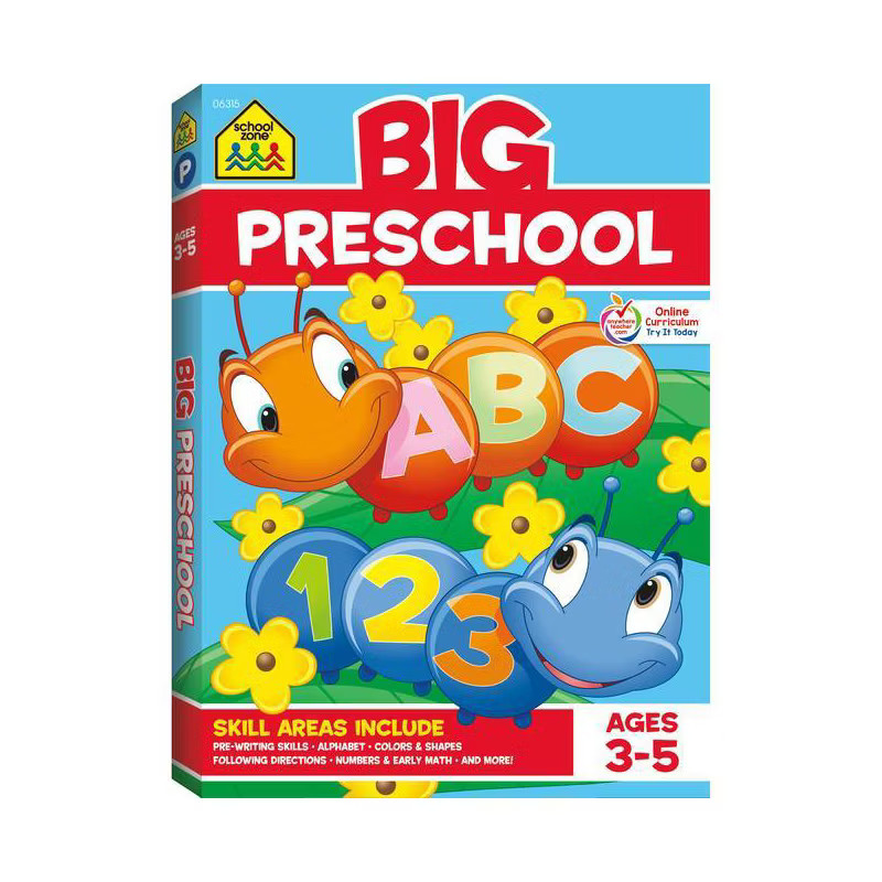 Big Preschool Workbook (School Zone Publishing) - Paperback | Target