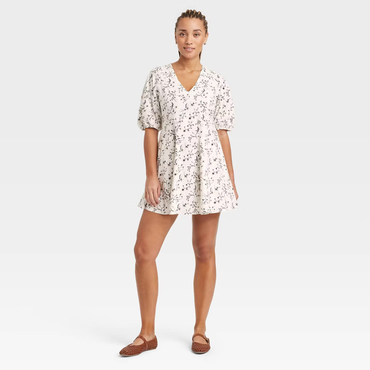 Women's Bell Elbow Sleeve Mini A-Line Dress - Universal Thread™ | Target