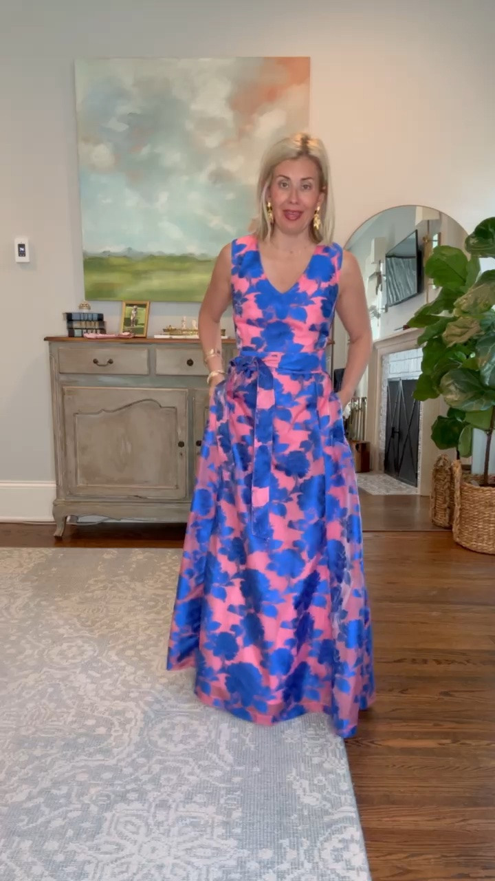 Y’all know I love pink and blue together! Is this not the most gorgeous dress you’ve ever seen? I’m wearing xs and 8 heel. ￼ *Use code Catherine20 at A+B

#LTKootd #LTKSeasonal