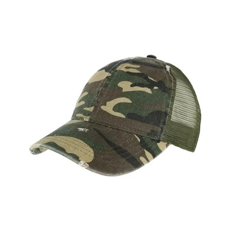 Ponyflo Camo Cotton Ponytail Baseball Cap (Women's) | Walmart (US)