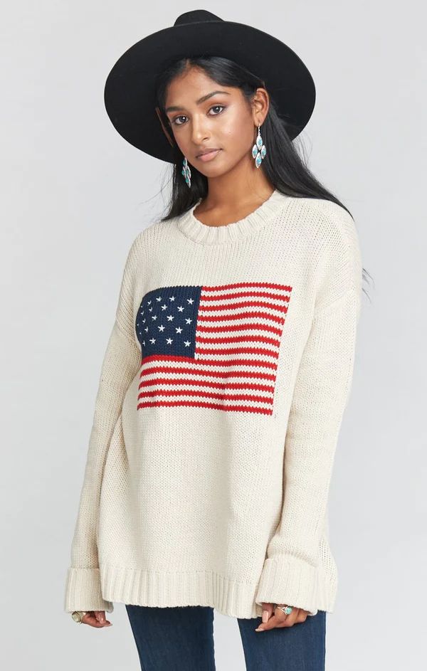 Fireside Sweater ~ American Flag | Show Me Your Mumu