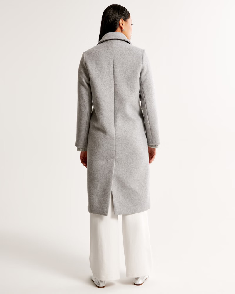 Women's Wool-Blend Tailored Topcoat | Women's Coats & Jackets | Abercrombie.com | Abercrombie & Fitch (US)