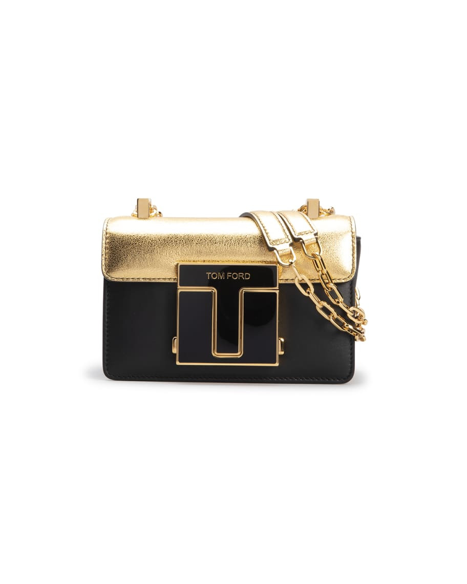 TOM FORD Small Bicolor Calfskin Shoulder Bag | Neiman Marcus