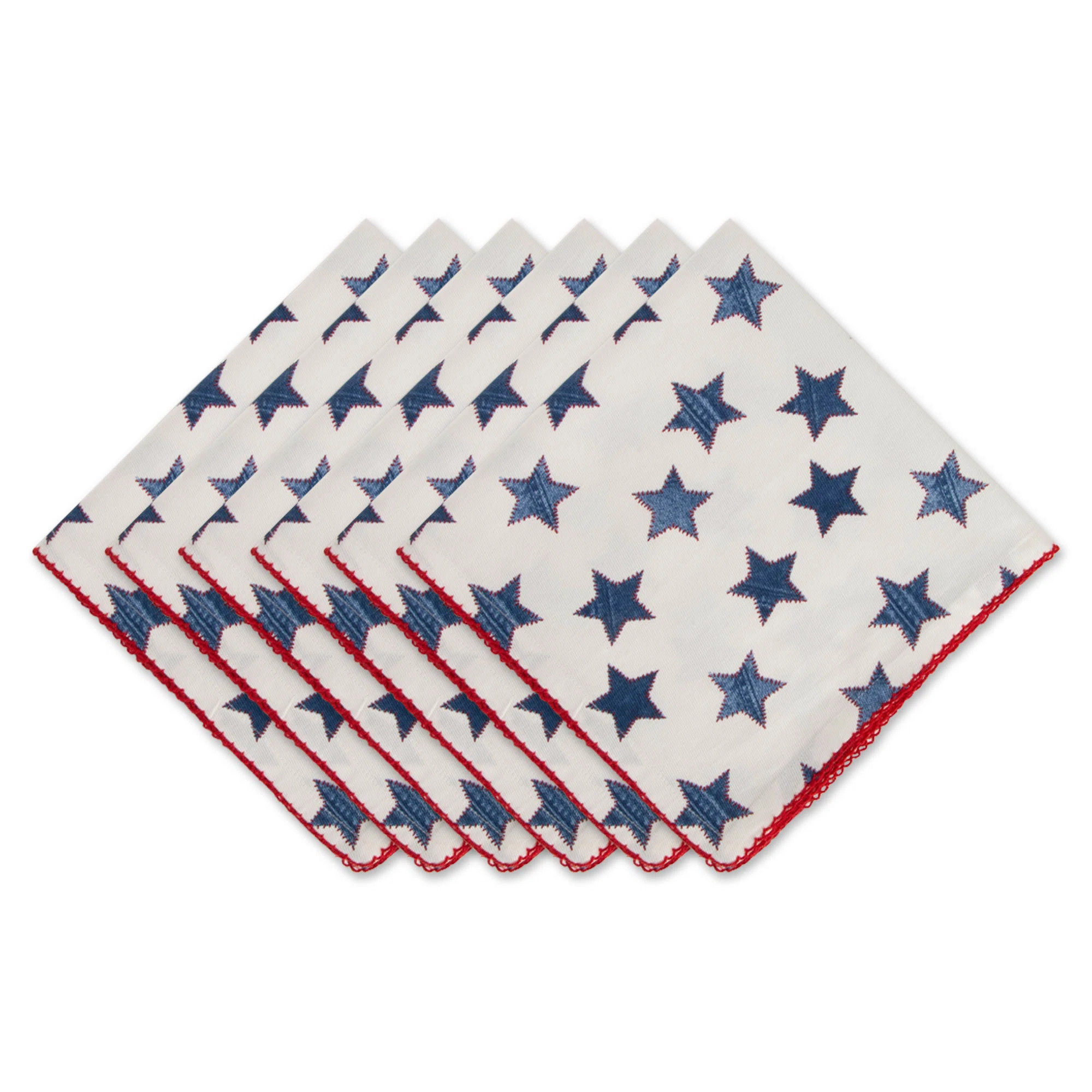 Coveney Antique Stars 6 Piece Cotton Napkin Set (Set of 6) | Birch Lane