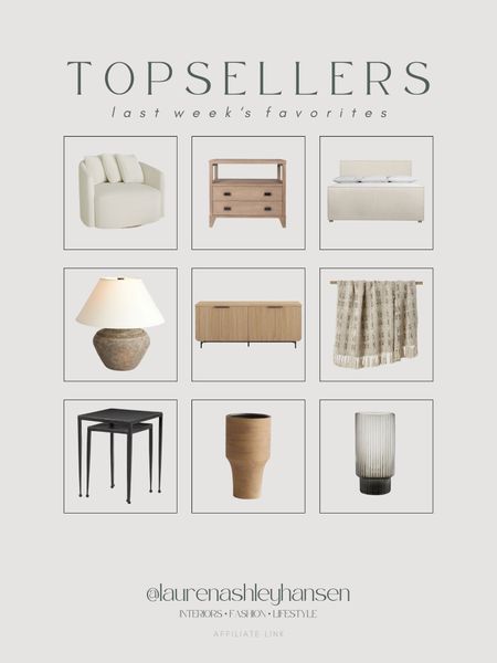 This week’s top sellers! A mix of finds I own and love, and some new trending favorites from Pottery Barn! Loving these organic modern pieces. 

#LTKStyleTip #LTKHome