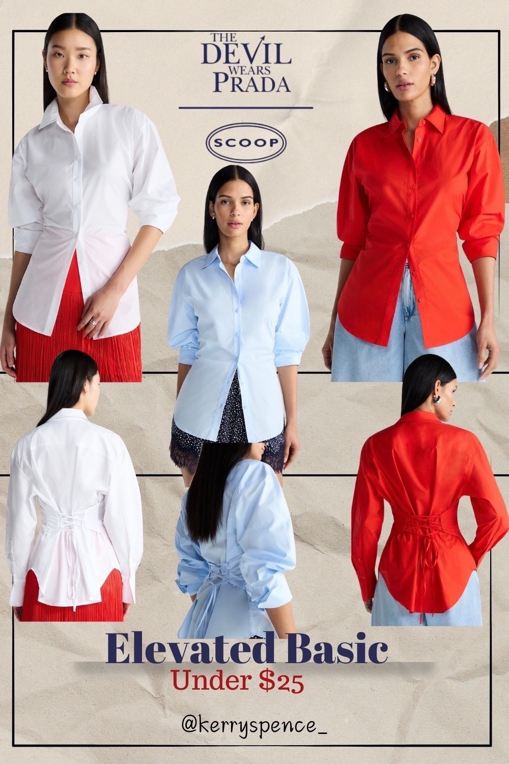A button down shirt, but elevated with a lace up back and available in 3 colors.


Follow my LTK @KerrySpence_ on the @shop.LTK app to view this post and get my exclusive app-only content!

#liketkit 
@shop.ltk
https://liketk.it/65PMA