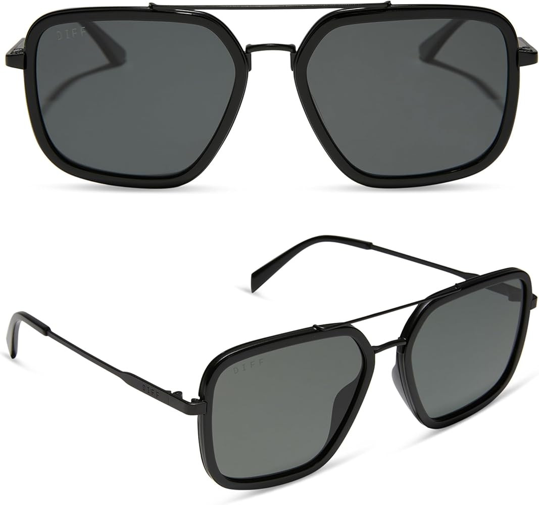 DIFF Jordan Designer Oversized Navigator Sunglasses for Women | 100% UVA/UVB Protection | Amazon (US)