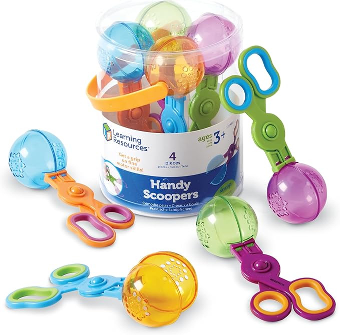 Learning Resources Handy Scoopers - Sensory Bin Sand Toys, Fine Motor, Montessori Kids, Plastic T... | Amazon (US)
