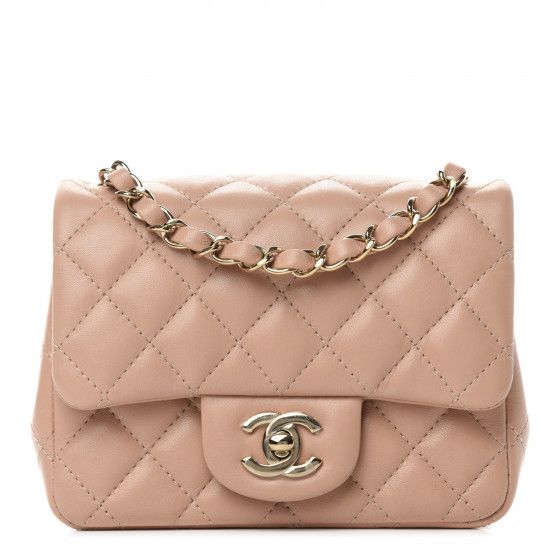 CHANEL

Lambskin Quilted Mini Square Flap Beige | Fashionphile