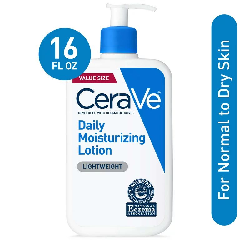 CeraVe Daily Moisturizing Lotion for Normal to Dry Skin, 16 fl oz | Walmart (US)