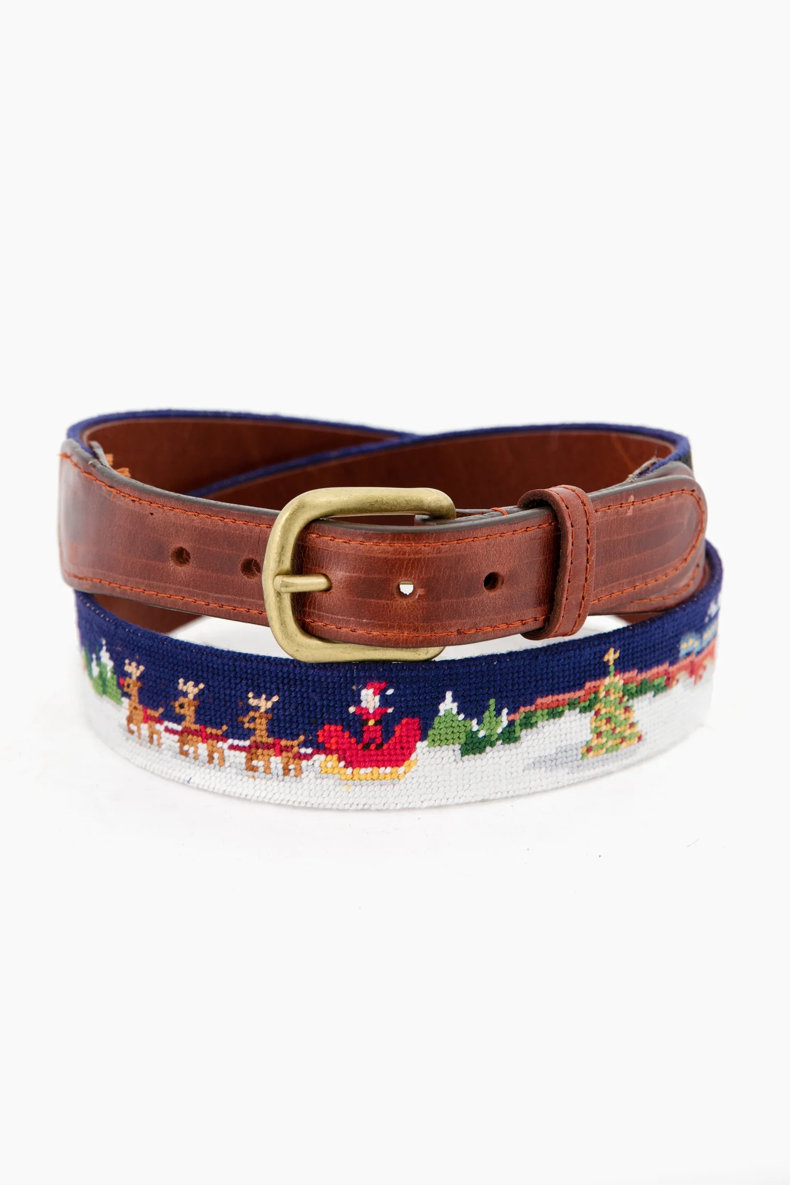 North Pole Needlepoint Belt | Tuckernuck (US)