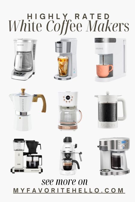 White coffee makers, highly rated coffee makers Amazon, minimalist coffee makers 

#LTKhome #LTKfindsunder100 #LTKfindsunder50
