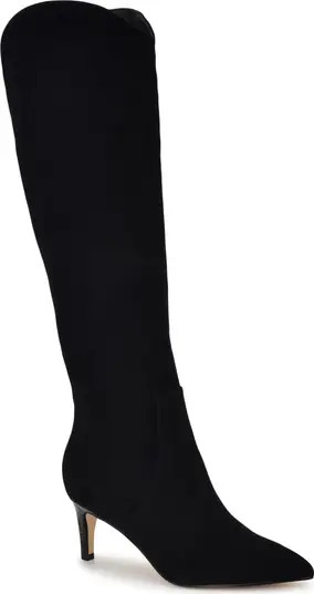 Nine West Sirena Pointed Toe Knee High Boot (Women) | Nordstrom | Nordstrom