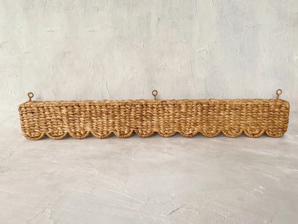 Water Hyacinth Window Pelmet Natural Valance