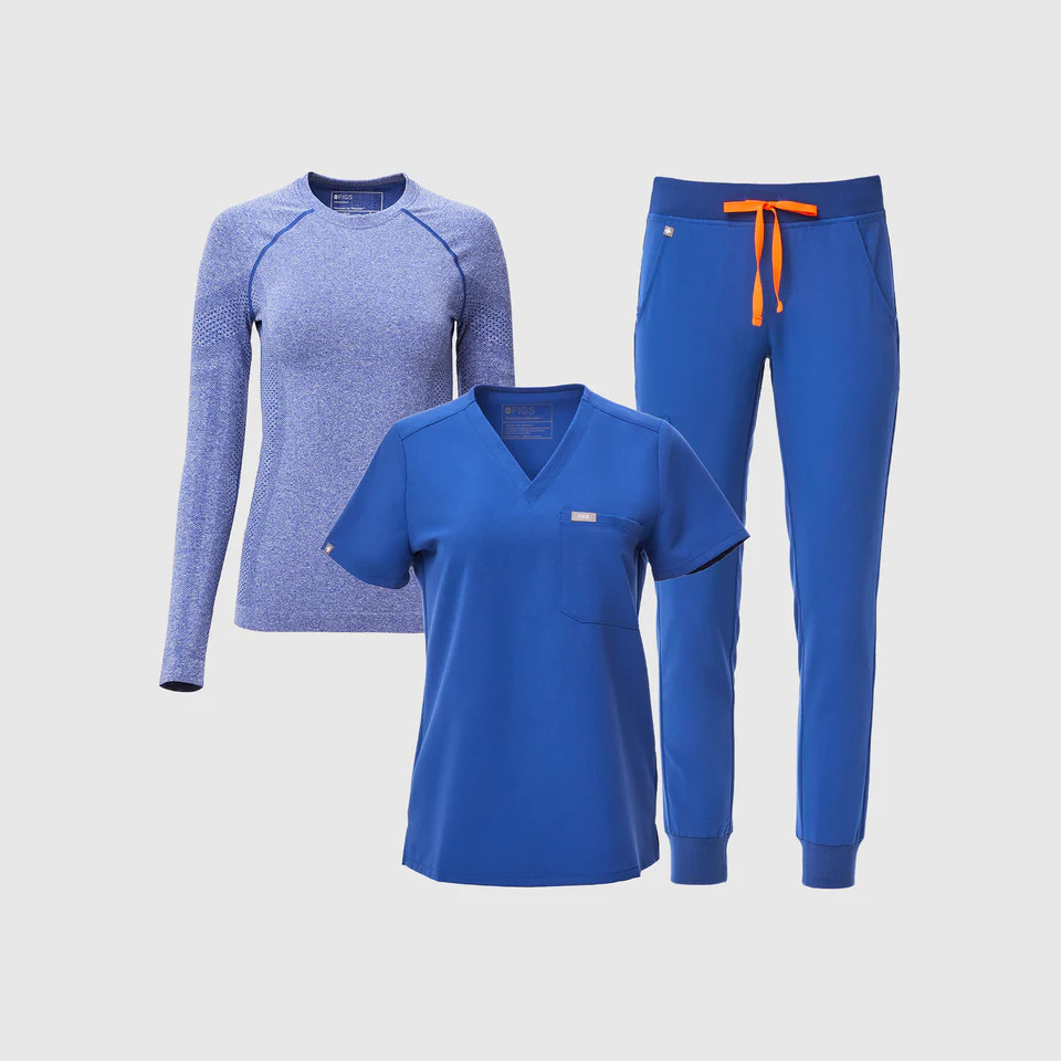 The Winning Blue Underscrub Layering Kit | FIGS
