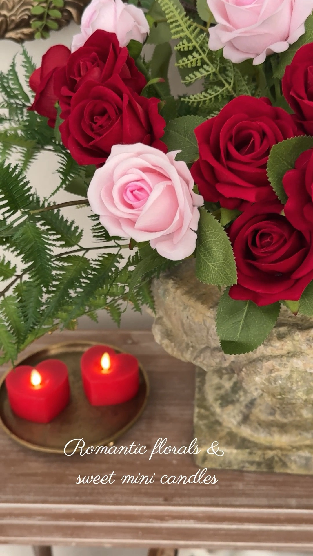 Sweet + Romantic ❤️🩷

Mini heart Flameless candles from Luminara. Use code JOYFULDECOR10 for 10% off.

Valentine decor, pink roses, red roses, real touch roses

#LTKFindsUnder50 #LTKHome #LTKSeasonal