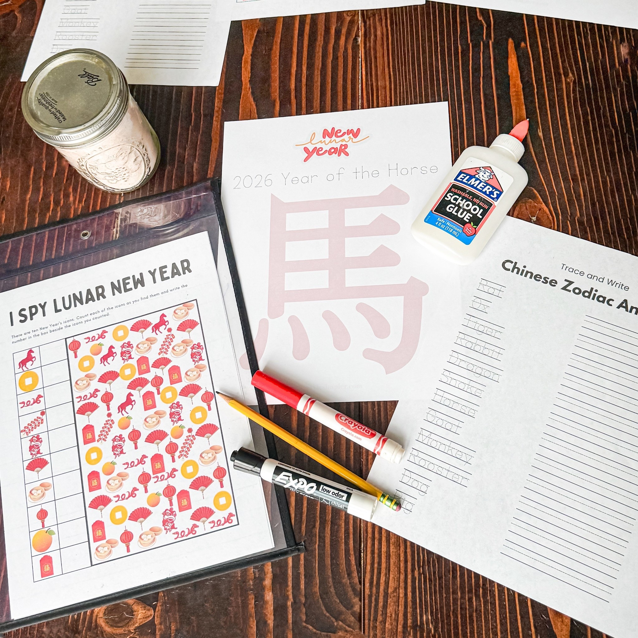 Chinese new year activities!  Easy and you might have everything you need at home but if not here is what I used.  Free printable at stylesimpler.com

#LTKdayinmylife #LTKKids #LTKSeasonal