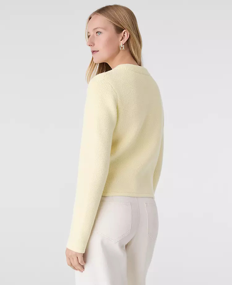 Double Breasted Sweater Jacket | Ann Taylor