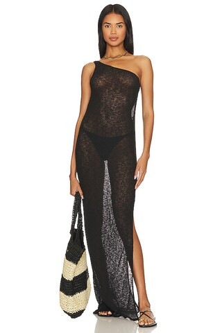 Bananhot Arbel One Shoulder Dress in Black from Revolve.com | Revolve Clothing (Global)