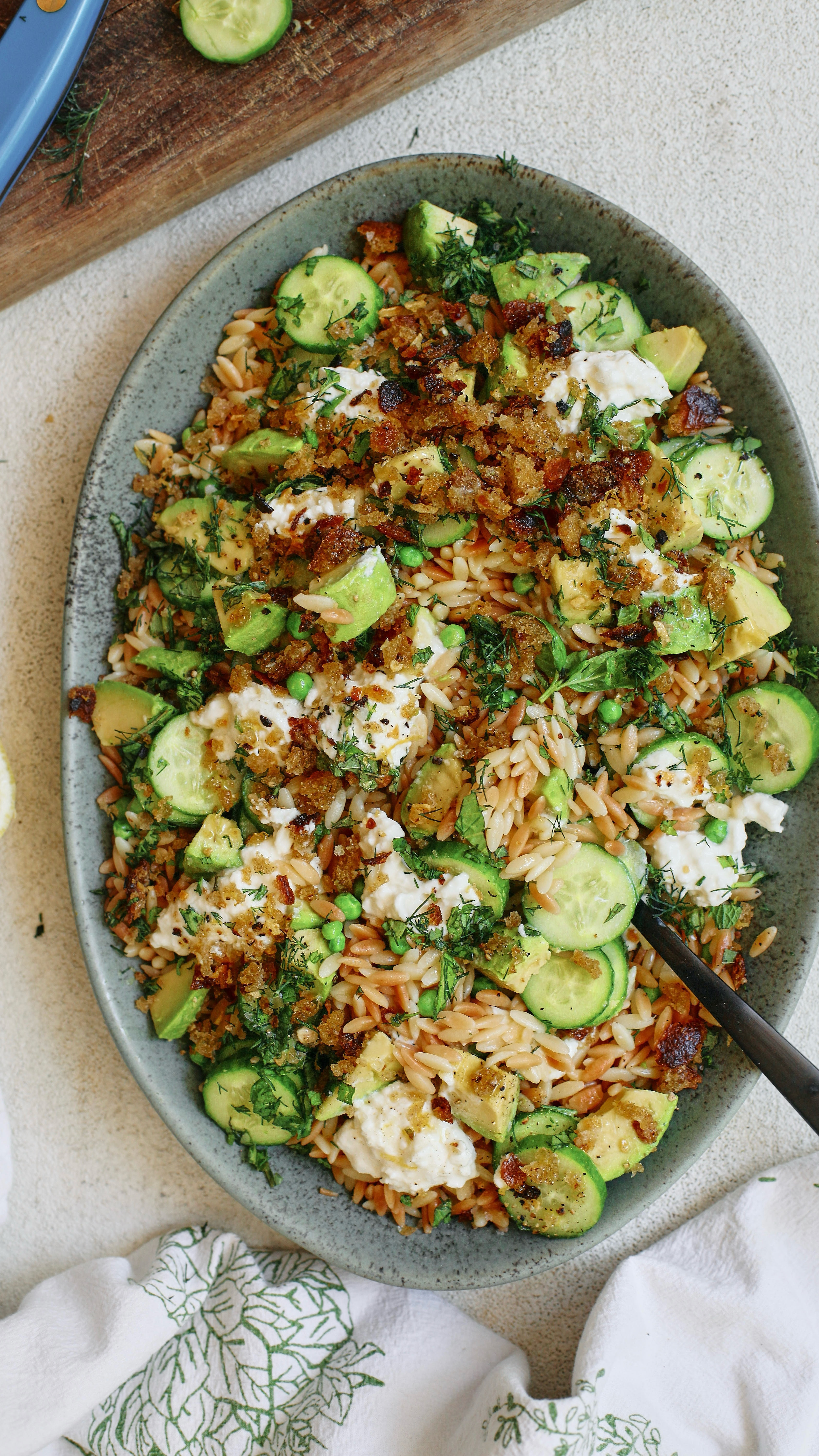 Toasted Orzo Pasta Salad with Greens, Burrata & Garlic Breadcrumbs🫛🧄🥑

Memorial Day Weekend = the unofficial start of summer AND pasta salad season, so obviously I had to start off strong.

Full recipe is up on the blog! https://britacooks.com/toasted-orzo-pasta-salad-with-greens-burrata-and-garlic-breadcrumbs/

#LTKSeasonal #LTKFindsUnder100 #LTKHome