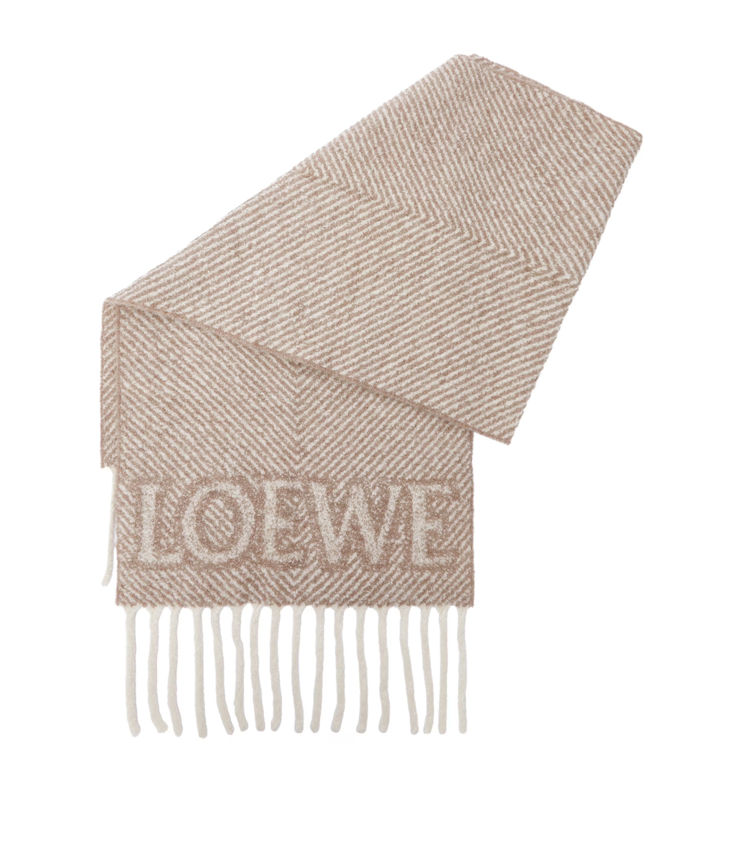 Loewe Alpaca-Blend Logo Scarf | Harrods