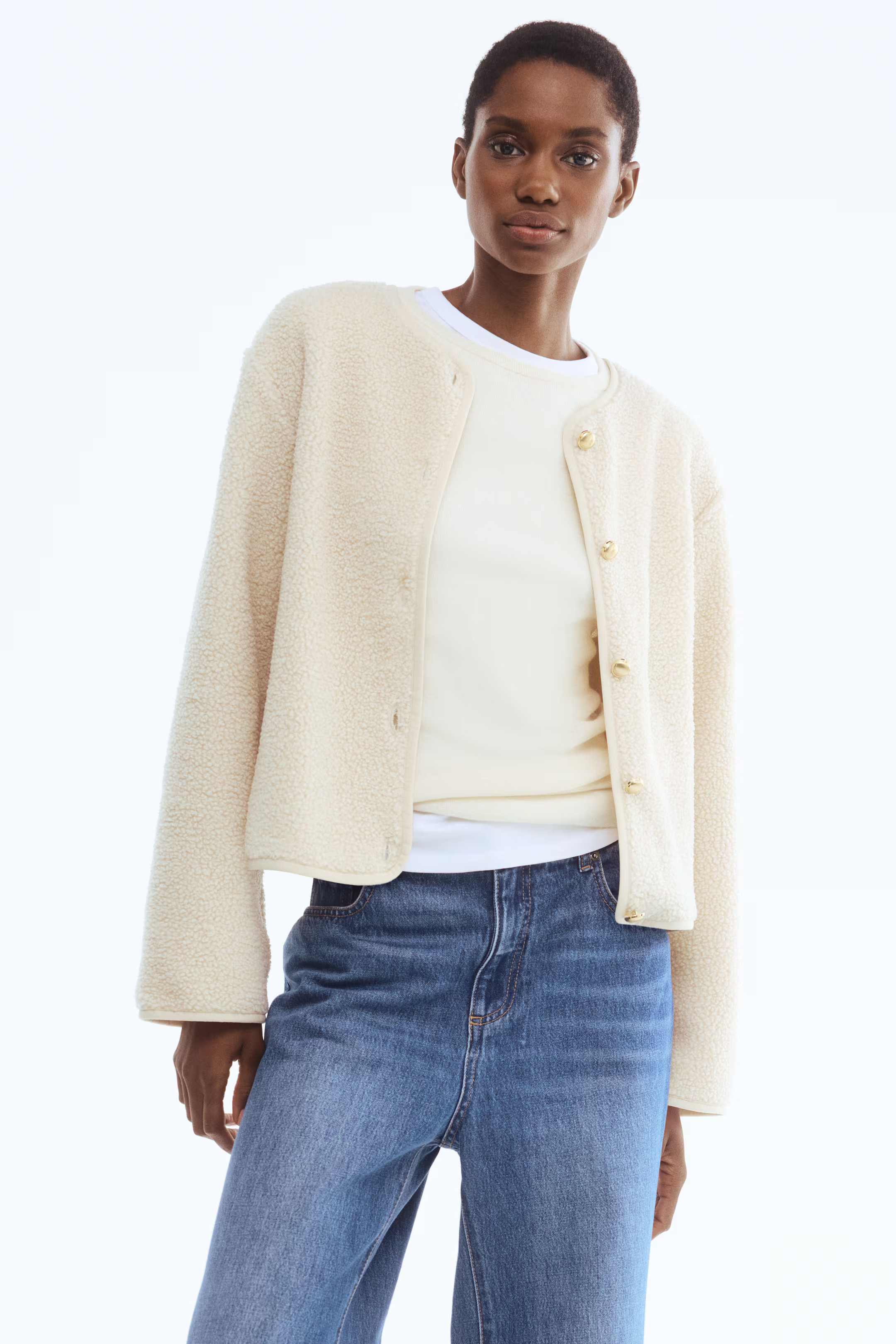 Teddy jacket | H&M (UK, MY, IN, SG, PH, TW, HK)