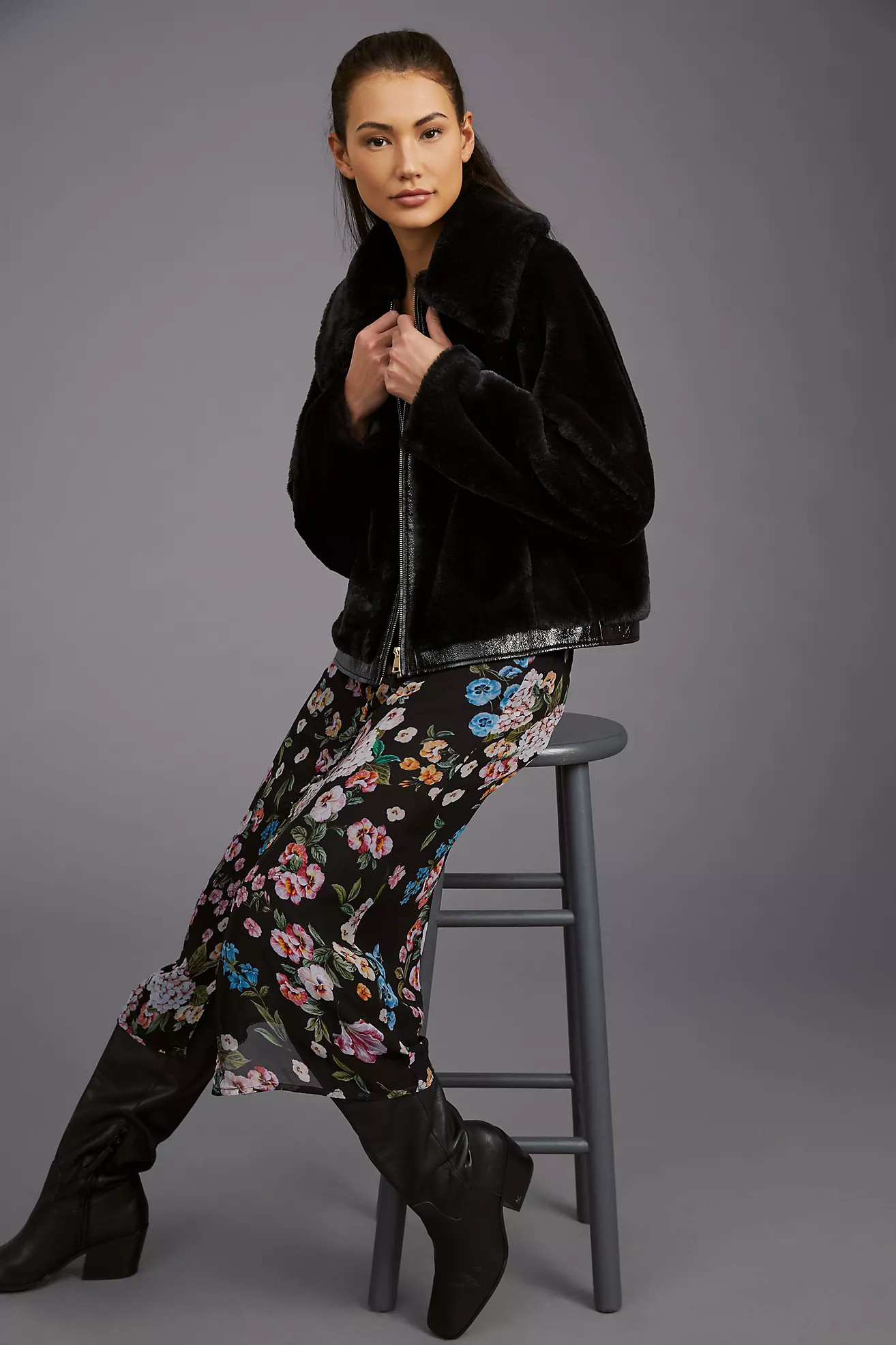 Maeve Faux Fur Jacket | Anthropologie (US)