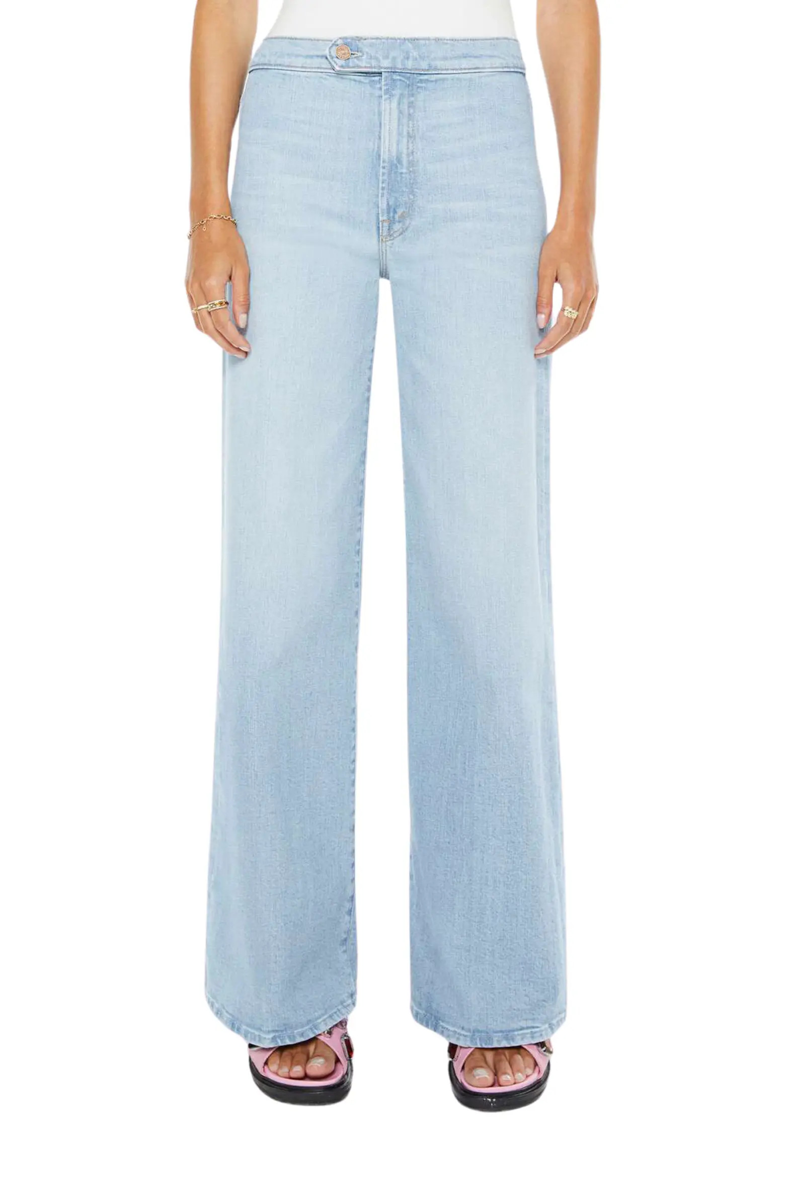 MOTHER The Tab Roller Skimp Wide Leg Jeans | Nordstrom | Nordstrom