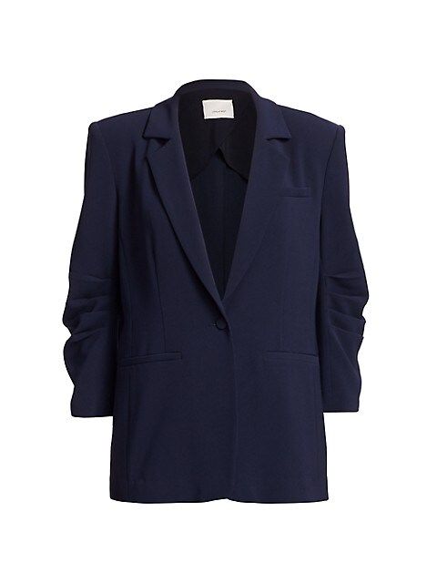 Khloe Crepe Ruched Blazer | Saks Fifth Avenue